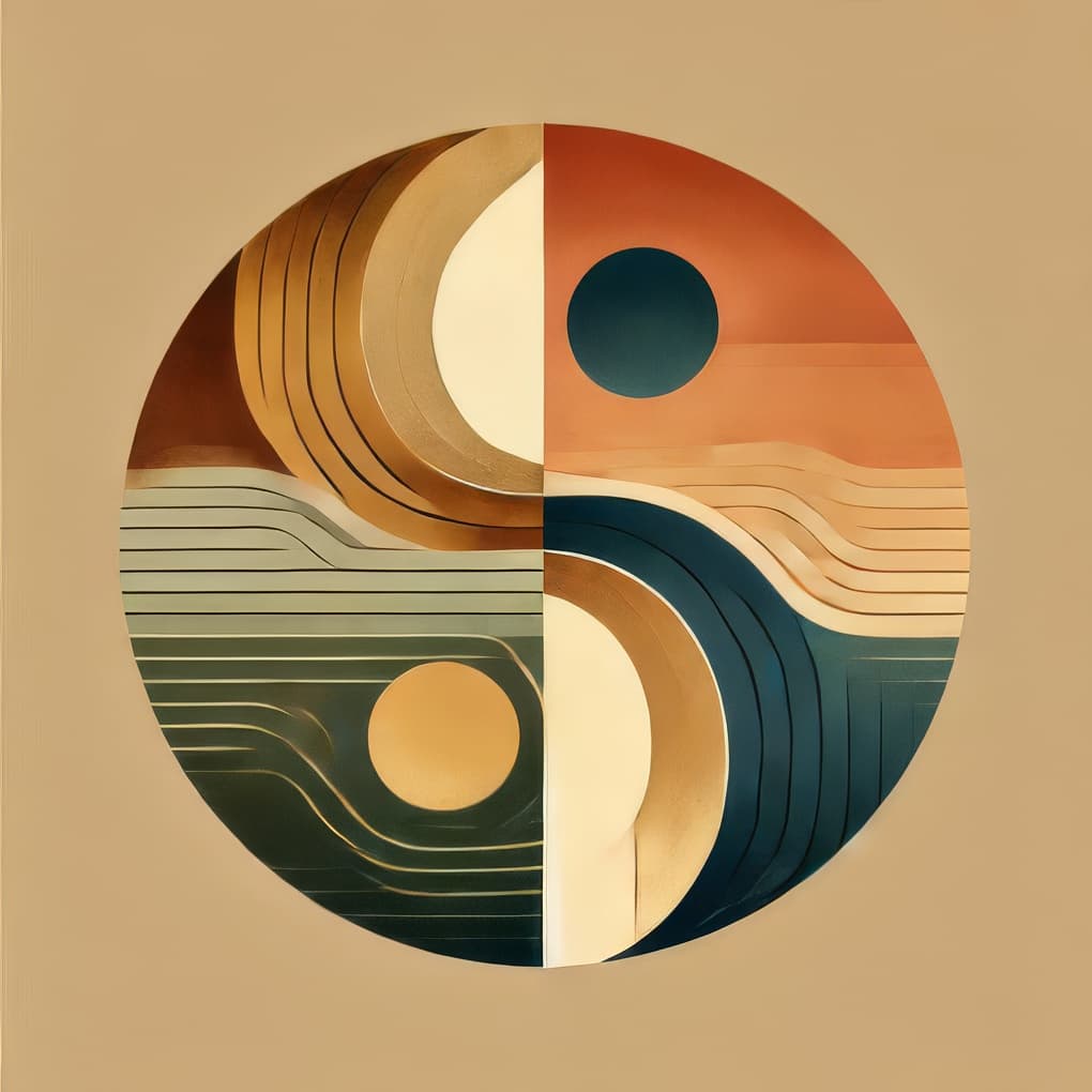 Art symbolisant l'équilibre et l'harmonie